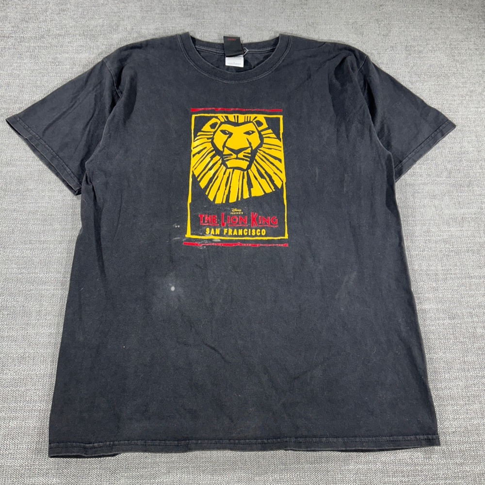 Disney Lion‎ King Broadway Musical San Francisco Tee Large Black Fair Graphic